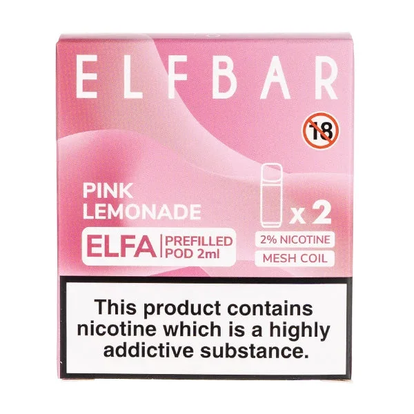 Pink Lemonade Elfa Prefilled Pods by Elf Bar