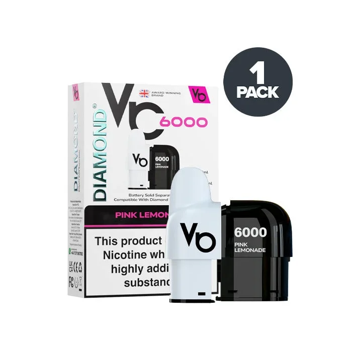 Pink Lemonade Vapes Bars Diamond 6000 Prefilled Pods