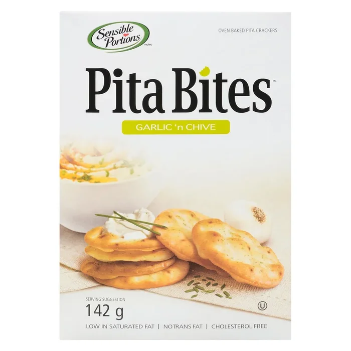 Pita Bites Garlic ‘n Chive Oven Baked Pita Crackers – 142g