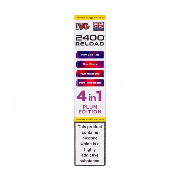Plum Edition IVG 2400 Reload Replacement Pods – 4 Pack