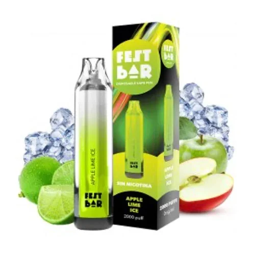 Pod desechable Apple Lime Ice 0mg (Fest Bar)