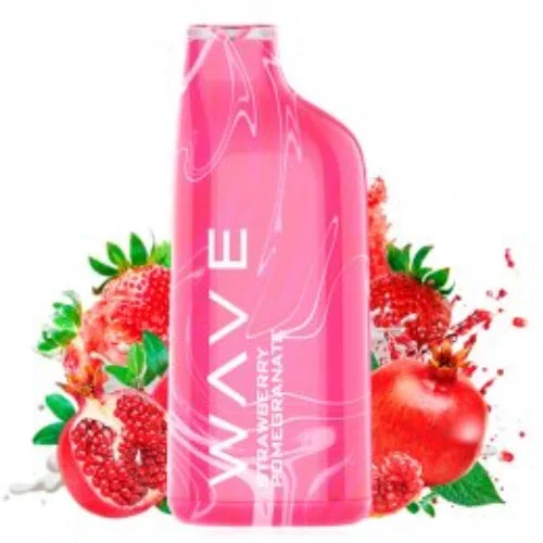 Pod desechable Strawberry Pomegranate Wave 800 20mg (Bud Vape)