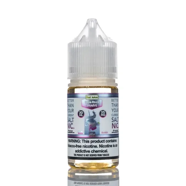 Pod Juice Salt – Blue Razz Slushy – 30ml