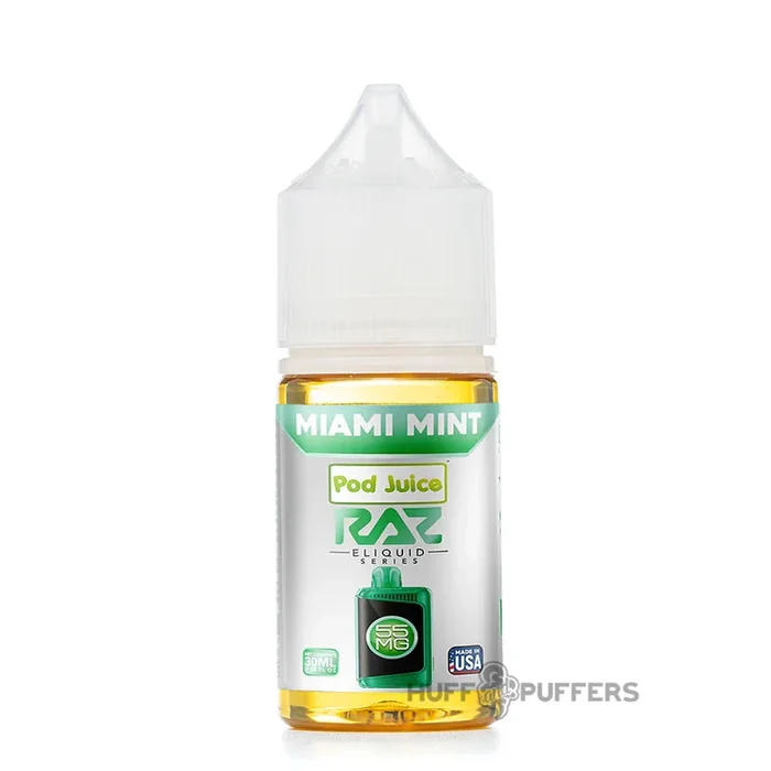 Pod Juice X Raz Salt – Miami Mint 30mL