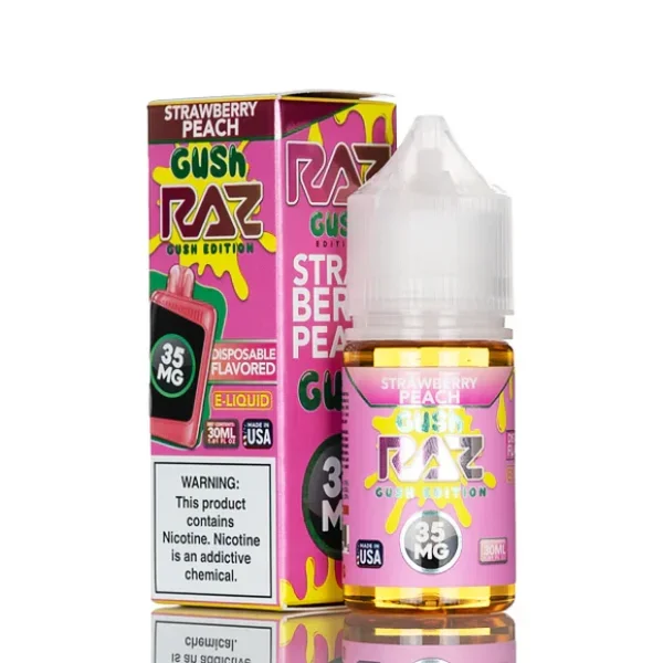 Pod Juice X Raz_Salt Nic_30ml_- Strawberry Peach Gush