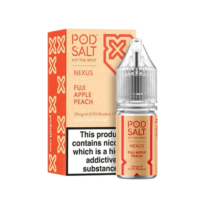 Pod Salt Nexus Fuji Apple Peach 10ml Nic Salt E-liquid