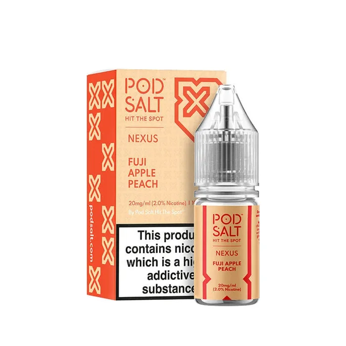Pod Salt Nexus Fuji Apple Peach Nic Salt E-Liquid 10ml