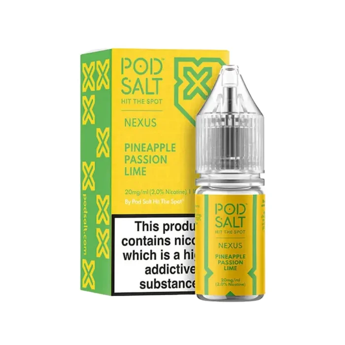 Pod Salt Nexus Pineapple Passion Lime 10ml Nic Salt E-liquid
