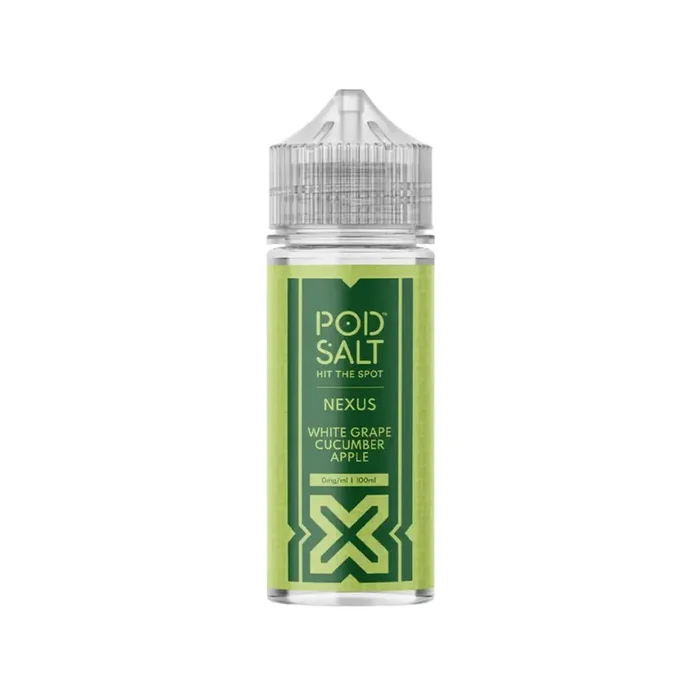 Pod Salt Nexus White Grape Cucumber Apple 100ml E-liquid