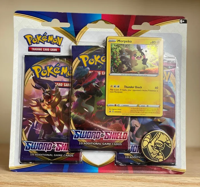 Pokémon TCG: Sword & Shield – 3-Pack Blister (Morpeko)