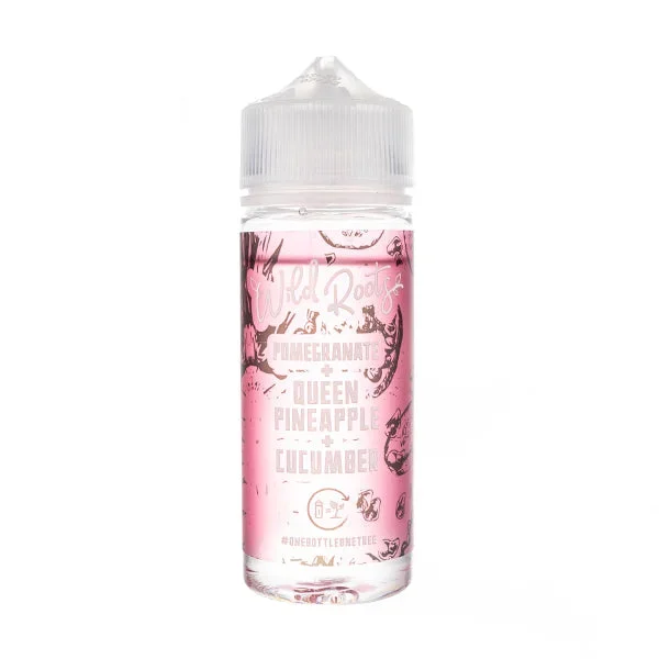 Pomegranate, Queen Pineapple and Cucumber 100ml Shortfill E-Liquid by Wild Roots