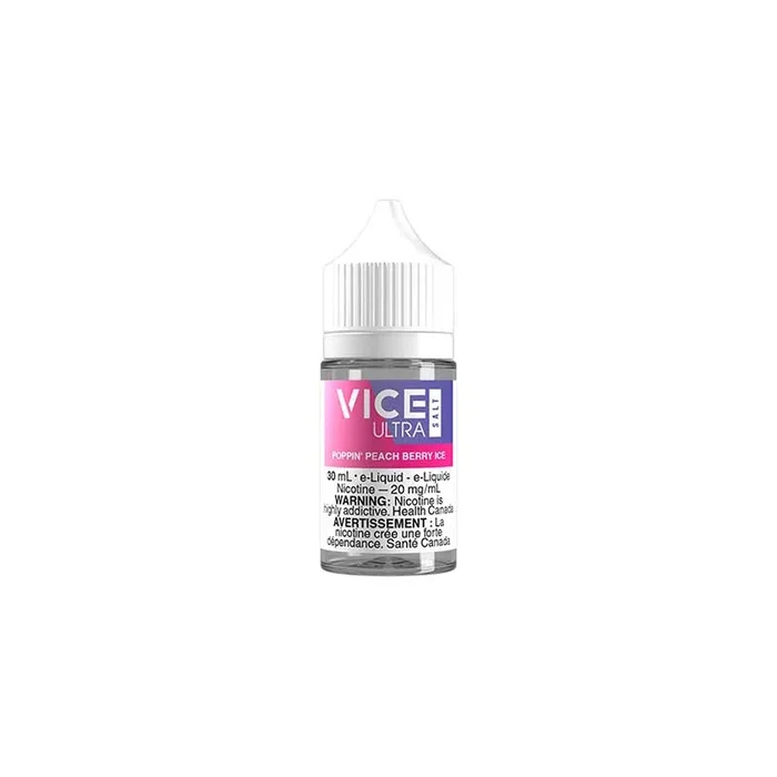 Poppin’ Peach Berry Ice By Vice Ultra Salt (ON)