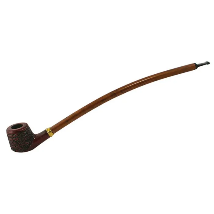 Pulsar Shire Pipe 15″ Curved Engraved Cherry Wood