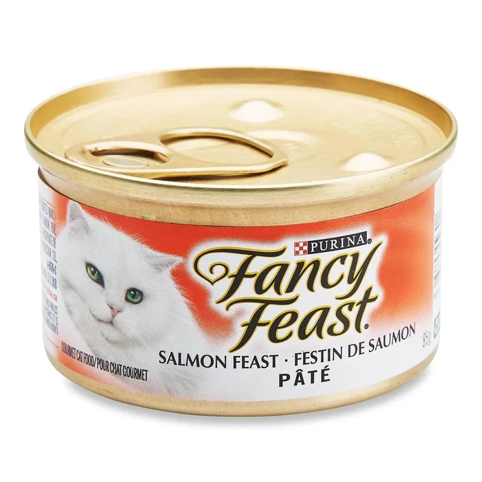 Purina Fancy Feast Salmon Pate Feast Cat Food – 85g