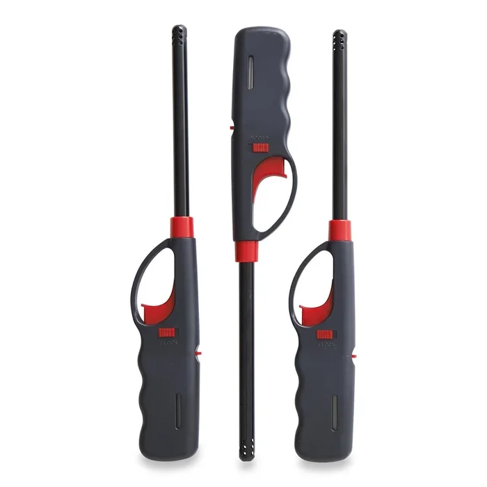 Quick Light Multi-Purpose Refillable BBQ Lighter, Black, 3-Pack