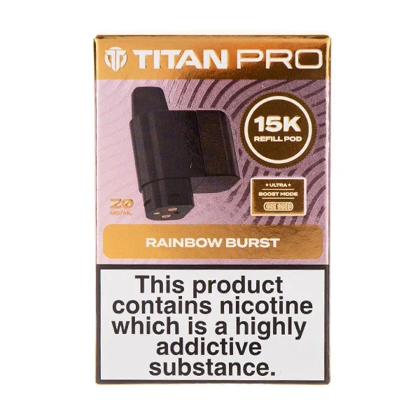 Rainbow Burst Pro 15K Prefilled Pod + Refill by Titan