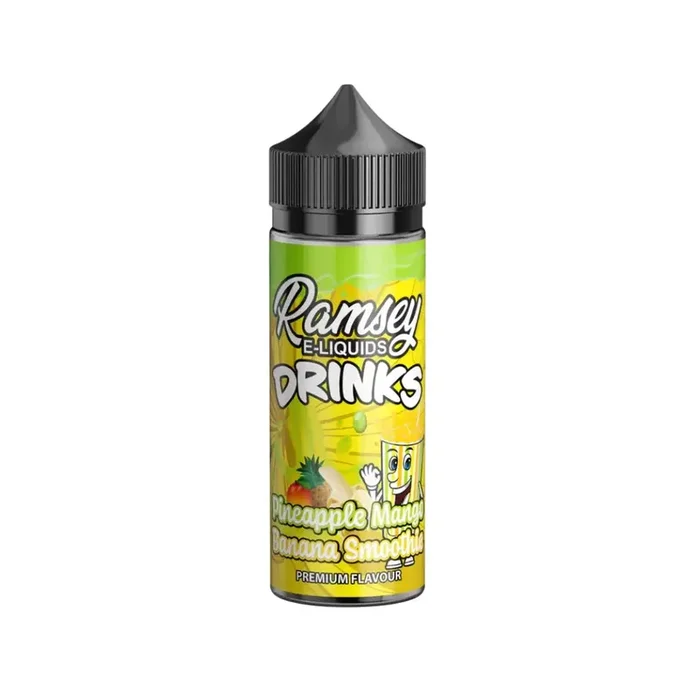 Ramsey Drinks Pineapple Mango Banana Smoothie 100ml Shortfill E-liquid