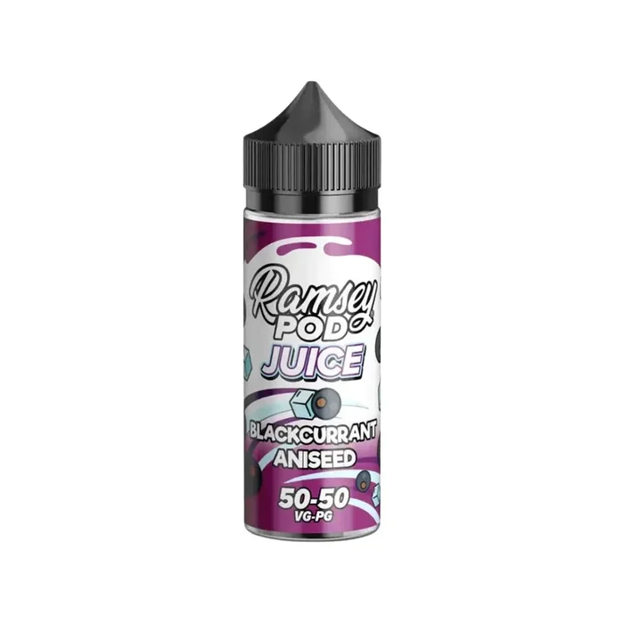 Ramsey Pod Juice Blackcurrant Aniseed 100ml Shortfill E-liquid