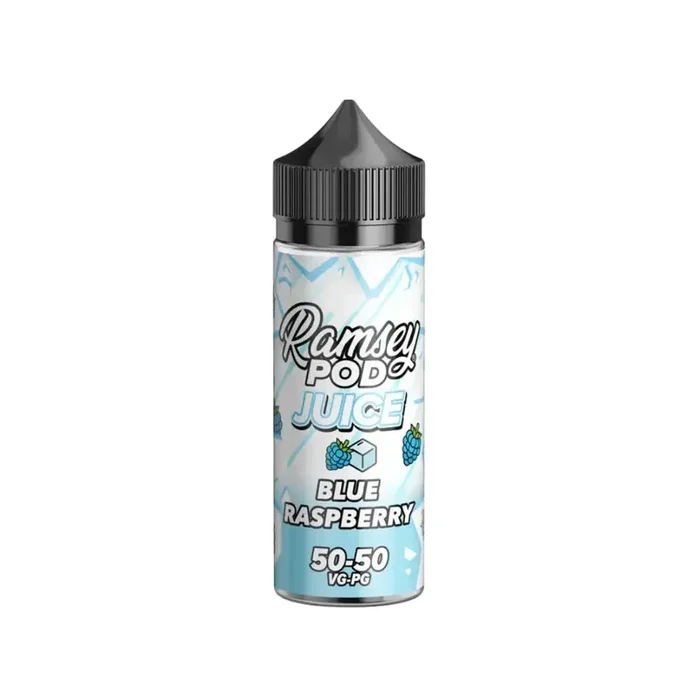 Ramsey Pod Juice Blue Raspberry On Ice 100ml Shortfill E-liquid