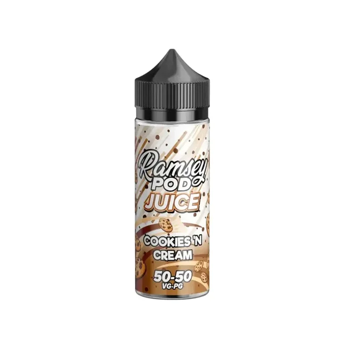Ramsey Pod Juice Cookies ‘N Cream 100ml Shortfill E-liquid