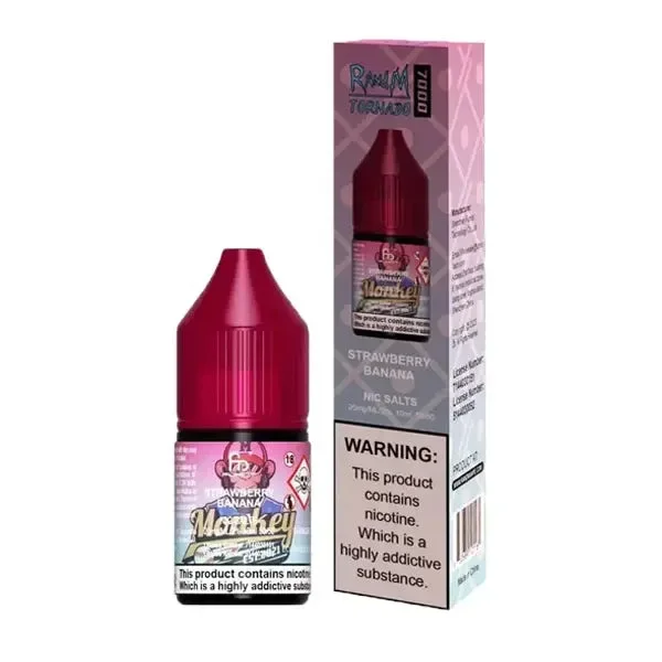 RandM Tornado 9000 Strawberry Banana 10ml Nic Salt E-liquid