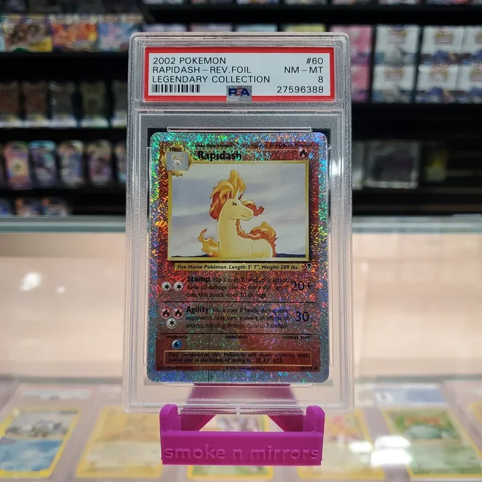 Rapidash – Legendary Collection Reverse Holofoil: PSA 8