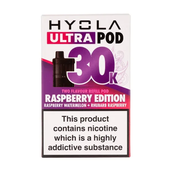 Raspberry Edition Ultra 30k Prefilled Pods by Hyola