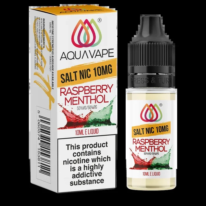 Raspberry Menthol Nic Salt by Aquavape 10ml