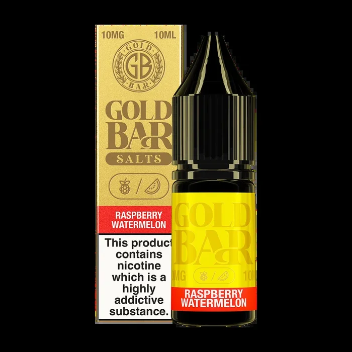 Raspberry Watermelon Nic Salt by Gold Bar 10ml