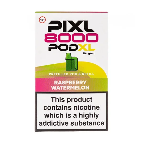 Raspberry Watermelon Pixl 8000 Prefilled Pod + Refill by Pixl