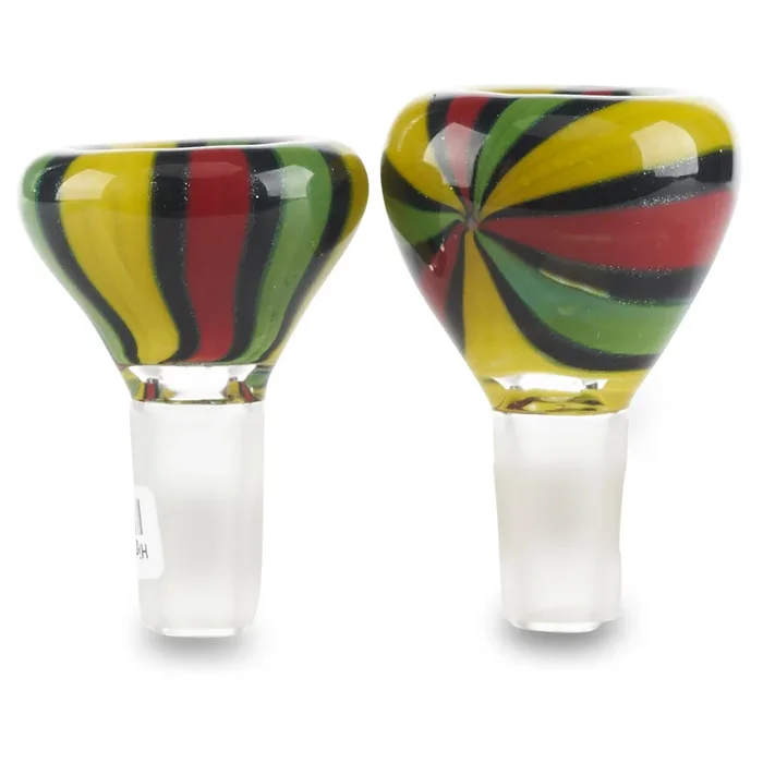 Rasta Striped Waterpipe Bowl – Assorted