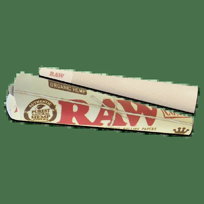 RAW- 3PK KING ORGANIC HEMP CONES