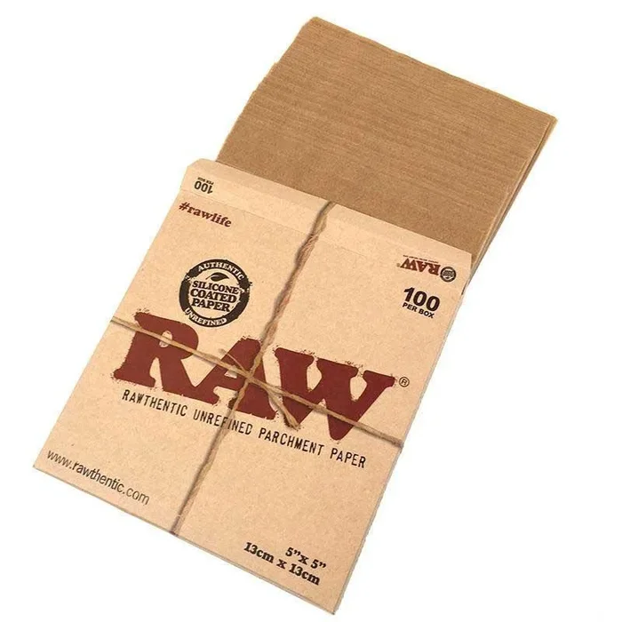 RAW Parchment Paper Squares – 5″ x 5
