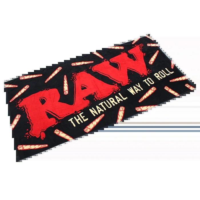 RAW XL BLACK BEACH TOWEL