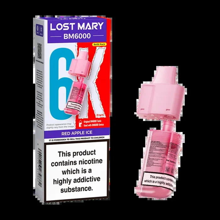 Red Apple Ice Lost Mary BM6000 Refill Pack