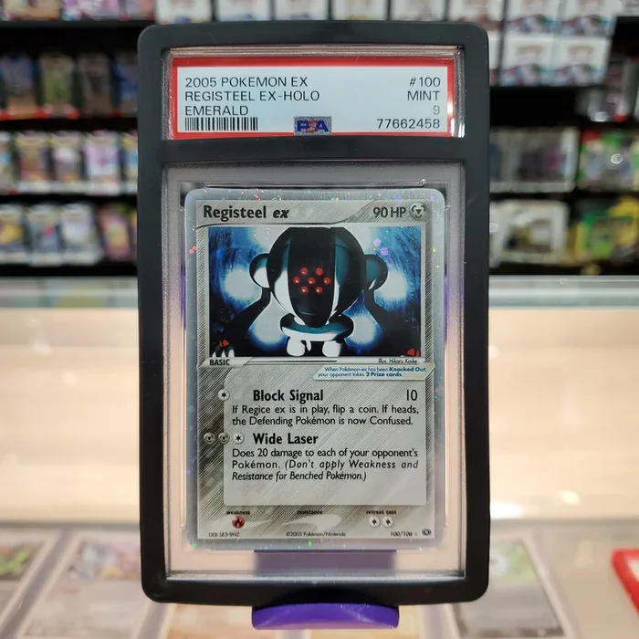 Registeel ex (100/106) [EX: Emerald] PSA 9