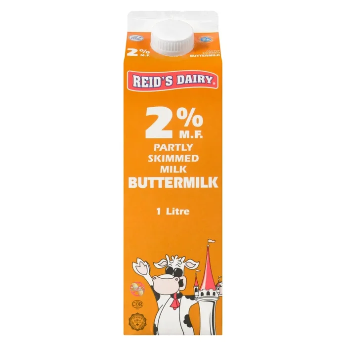 Reid’s Dairy Buttermilk Partly Skimmed Milk 2 % M.F., 1-L