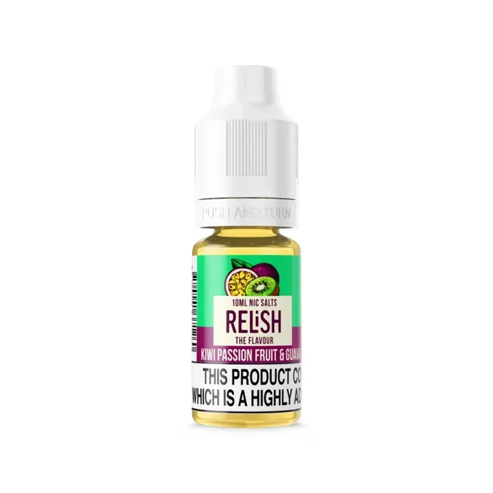 Relish Kiwi Passion Fruit & Guava 10ml Nic Salt