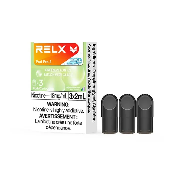 RELX Pod Pro 2 – Green Melon Ice (3 Pack)