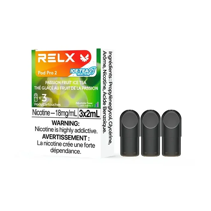 RELX Pod Pro 2 – Passion Fruit Ice Tea (3 Pack) (ON)