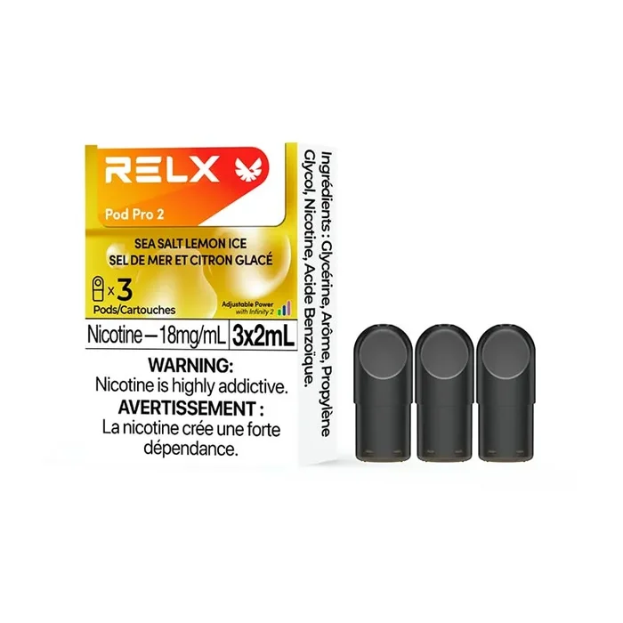 RELX Pod Pro 2 – Sea Salt Lemon Ice (3 Pack) (ON)