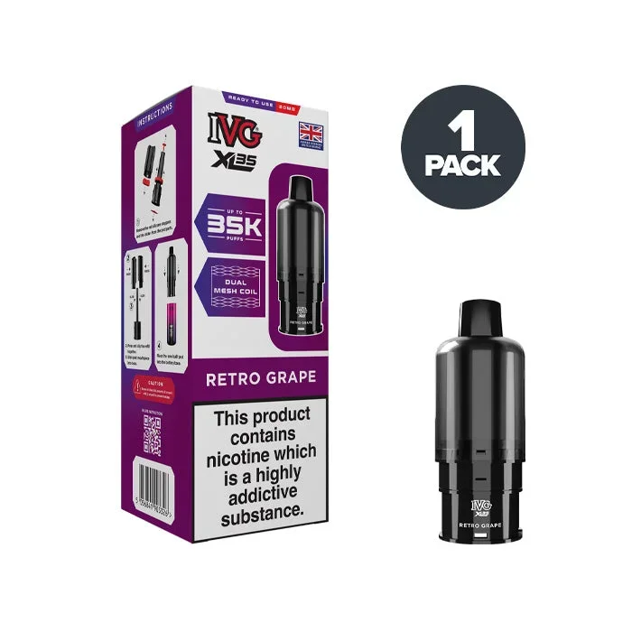 Retro Grape IVG XL35 Prefilled Pods