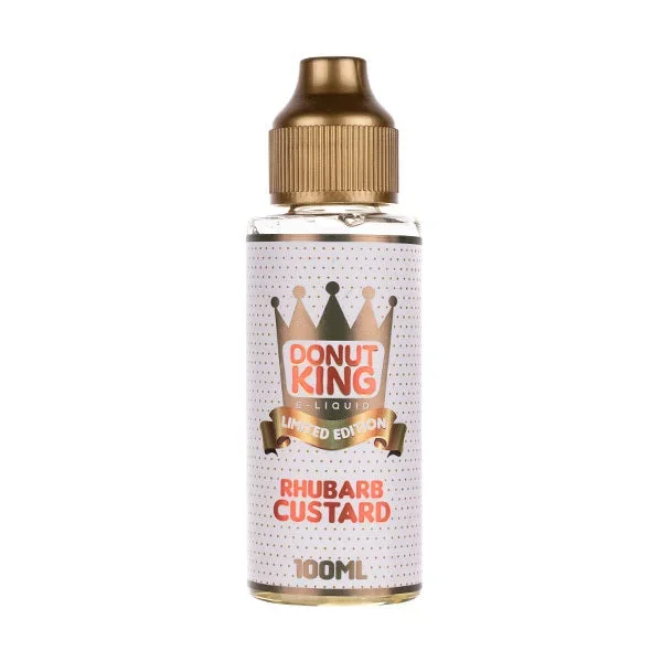 Rhubarb Custard 100ml Shortfill E-Liquid by Donut King Limited Edition