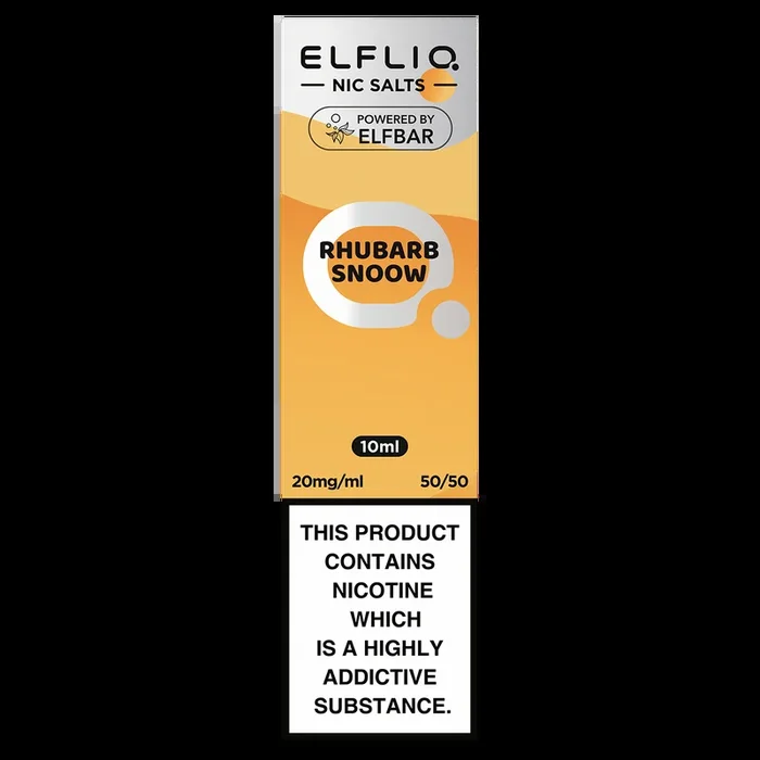 Rhubarb Snoow Elfliq Nic Salt by Elfbar – 10ml