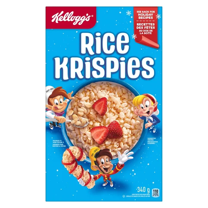 Rice Krispies Oven-Toasted Rice Grain Cereal, 340-g