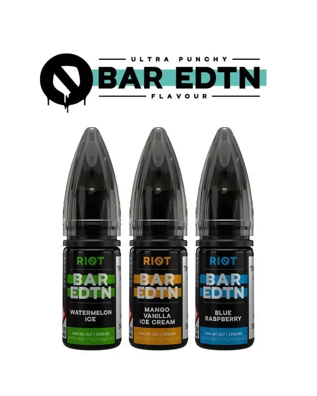 Riot Salts Bar Edition 10ml (Any 10 for £15.99)