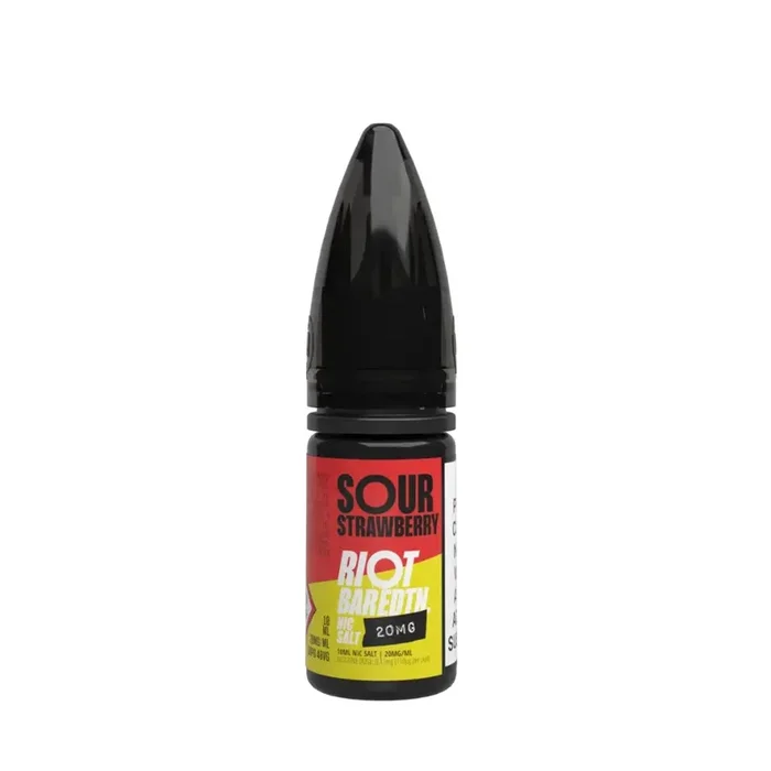 Riot Squad BAR Edition Sour Strawberry 10ml Nic Salt E-liquid