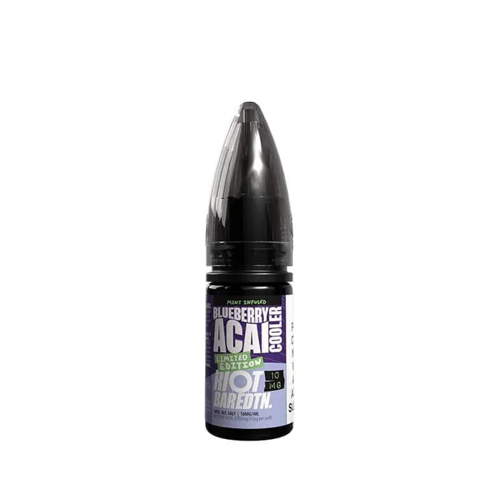 Riot Squad BAR EDTN Limited Edition Blueberry Acai Cooler 10ml Nic Salt E-Liquid
