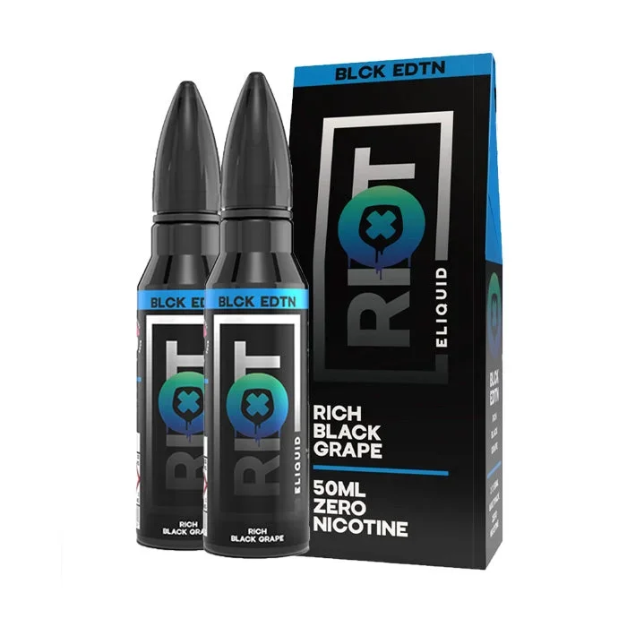 Riot Squad Black Edition Rich Black Grape 100ml Shortfill E-Liquid