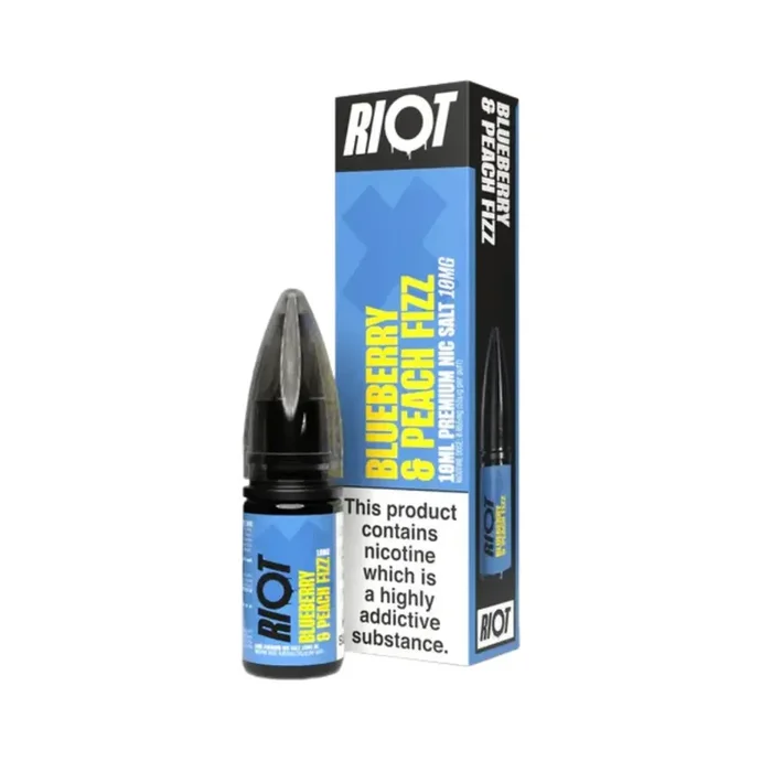 Riot X Blueberry & Peach Fizz Nic Salt 10ml